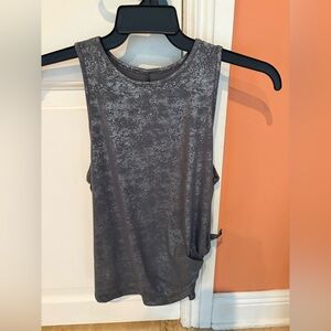 all in motion Gray Textured Sleeveless Tank Top